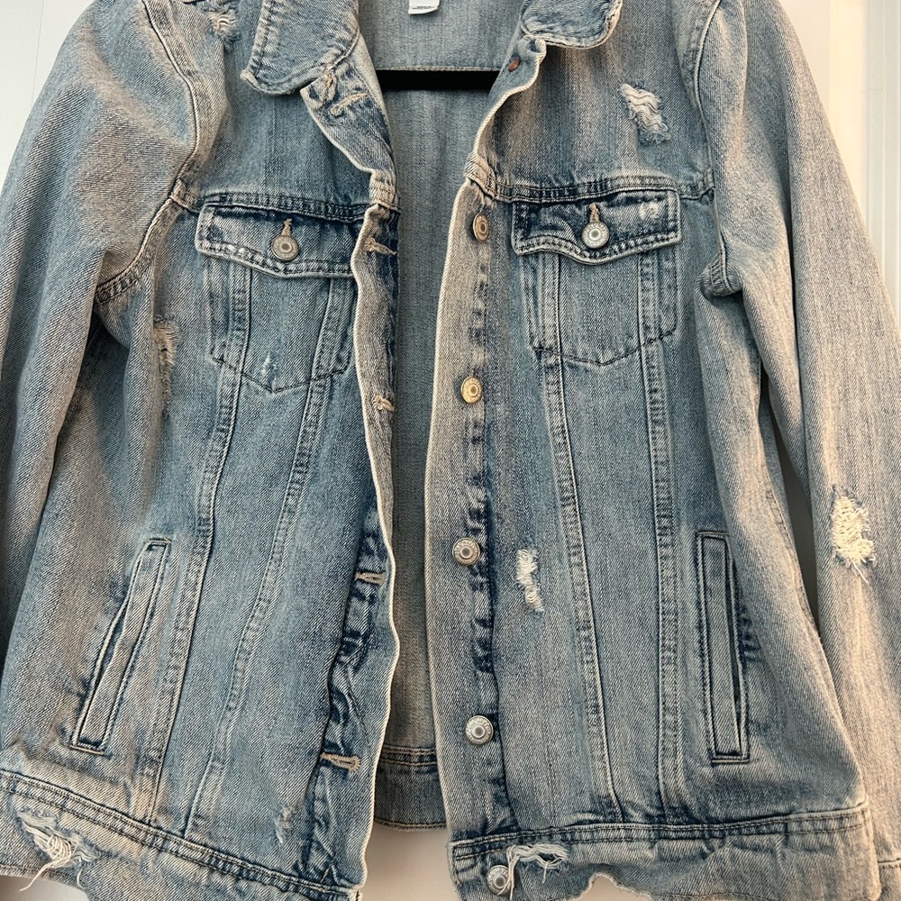 Distressed Denim Jacket
